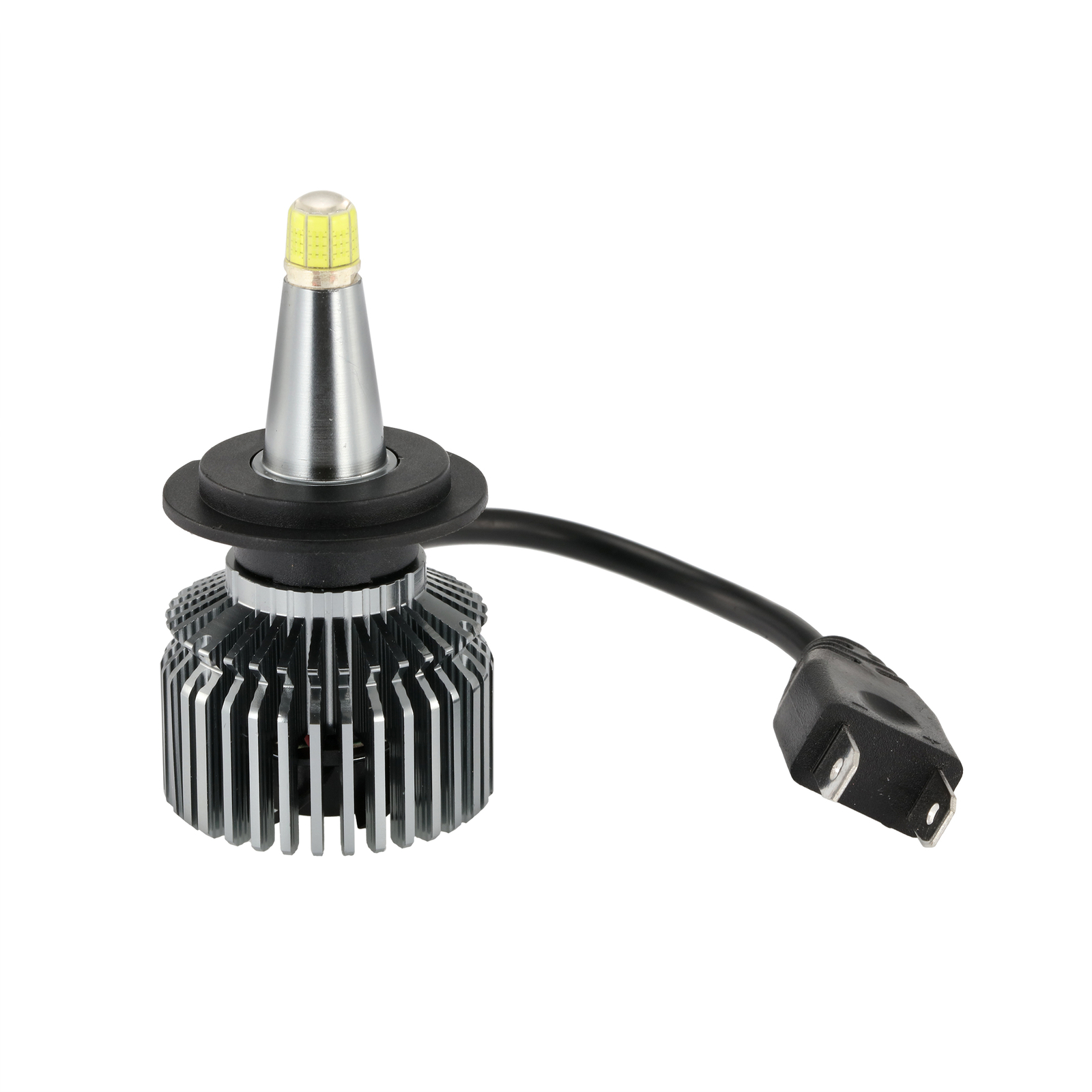 8-Sides H7 LED Headlight Bulb Kits 360° Low Beam White Super Bright 6500K 2400W