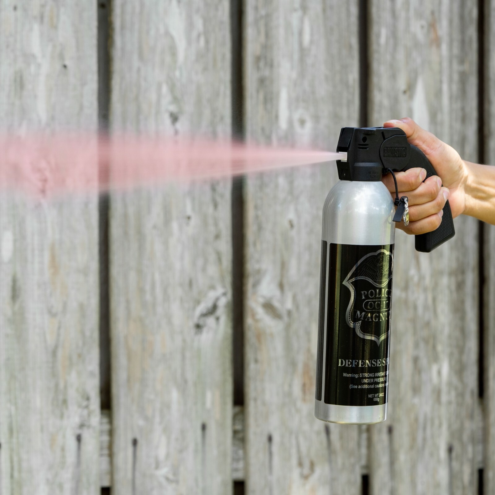 Police Magnum pepper spray 24oz Pistol Grip Fog Riot Defense Security Protection