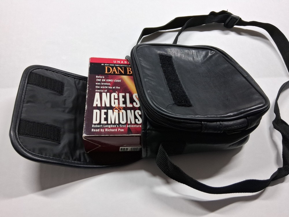 Vintage CD Projects CD Player Carrying Case Black Bag With Strap