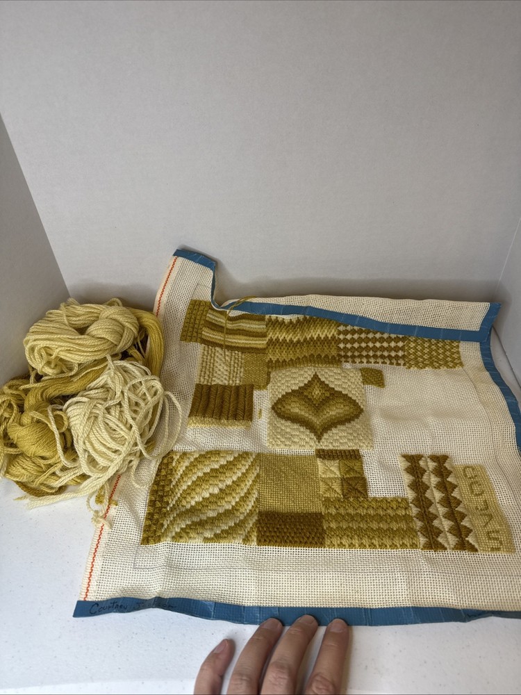 Unfinished Vintage Needle Point Set 👀🔥