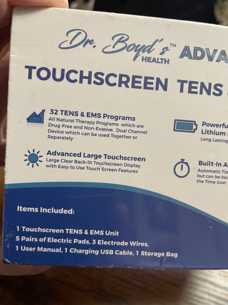 DR. BOYD’s ADVANCED X TOUCHSCREEN TENS & EMS UNIT MODEL SM9079F