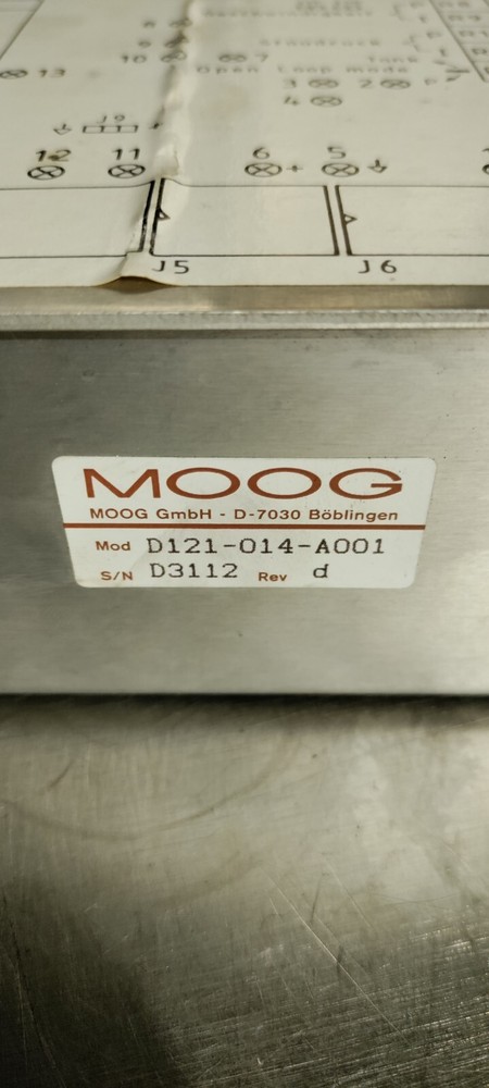 Moog D121-014-A001 Controller Servo Valve CNC Robotic Hydraulic