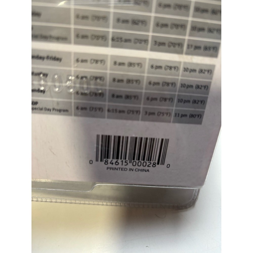 Ritetemp Programmable Thermostat 2004, Model 8050