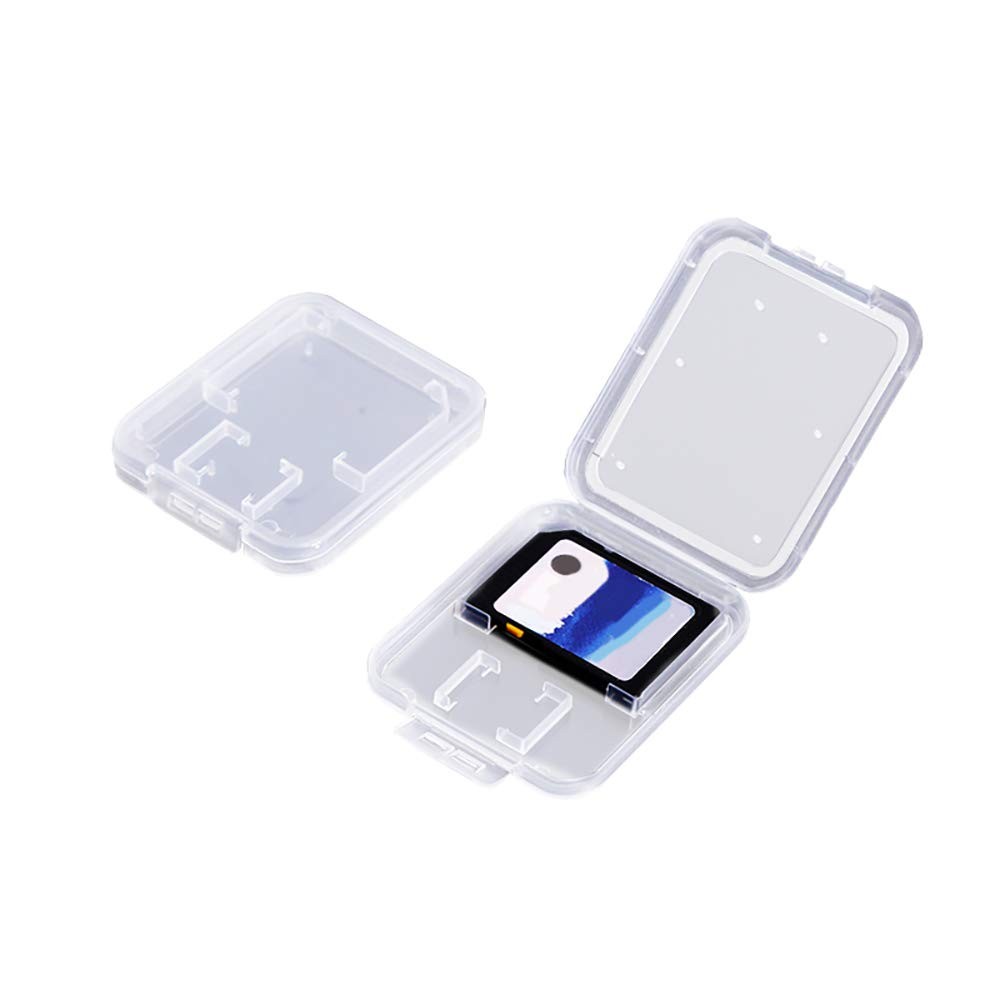 10 Pack Plastic Memory Card Case Storage Boxes Compatible with SD SDHC SDXC