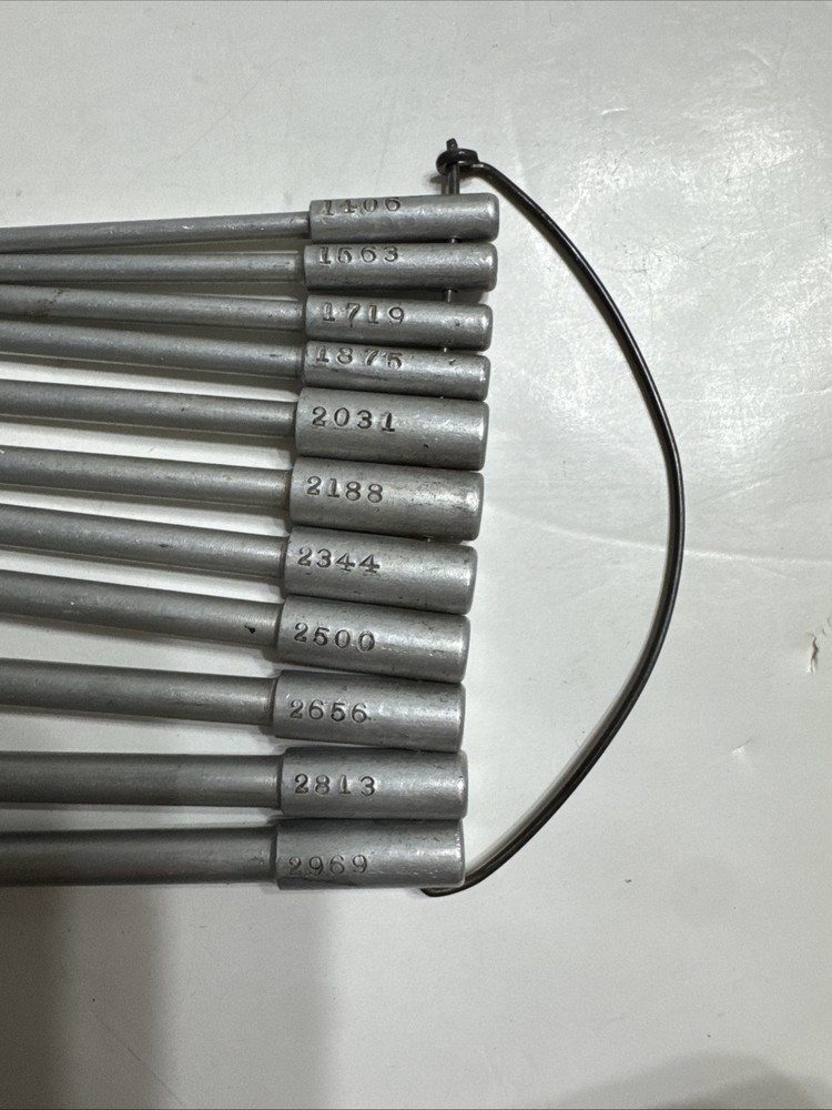 Numbered Drilling Tools Set Vintage