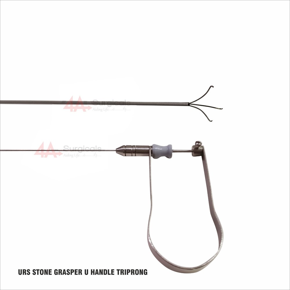 4A URS STONE GRASPER U HANDLE TRIPRONG 3Fr 60cm