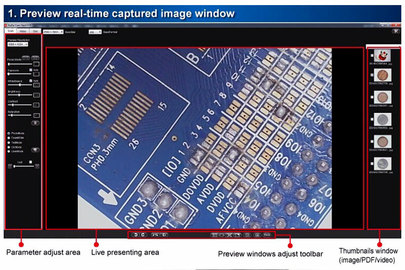 5.0 MP HD USB Microscope Digital Electronic Eyepiece Camera with C Mount Adapter