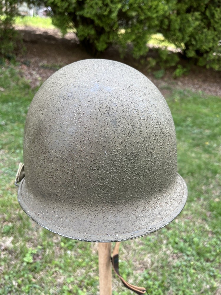 WW2 M1 Helmet Front Seam