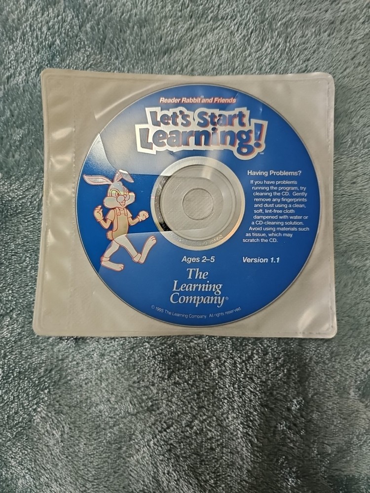 Reader Rabbit Let's Start Learning Ages 2-5 CD-ROM