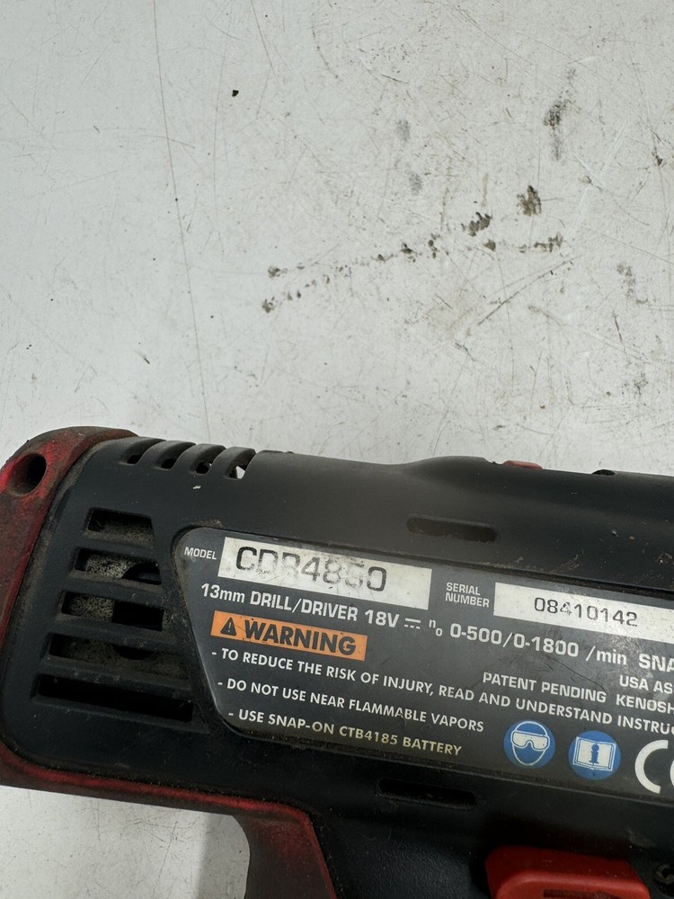 Snap On CDR4850A 18V NiCad Drill And Side Handle