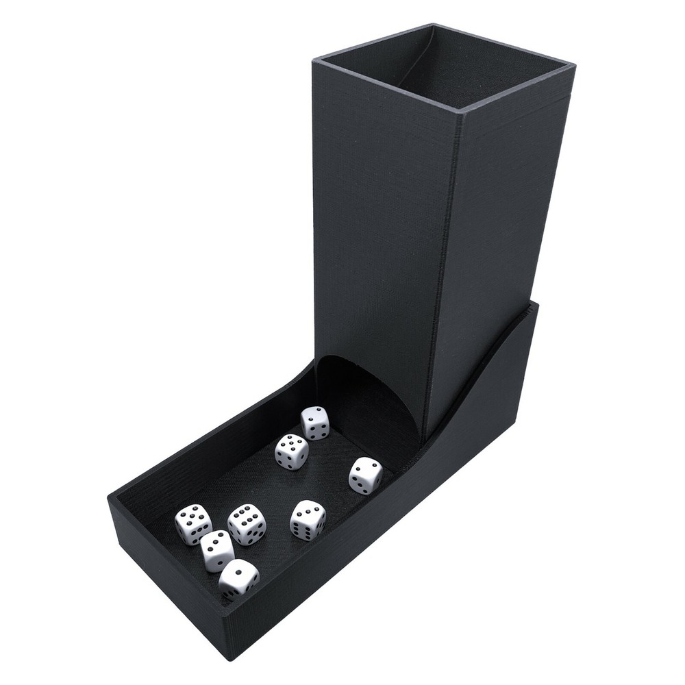 Nesting Dice Tower & Tray, 3D Printed Accesssory Board Games, Tabletop Wargames