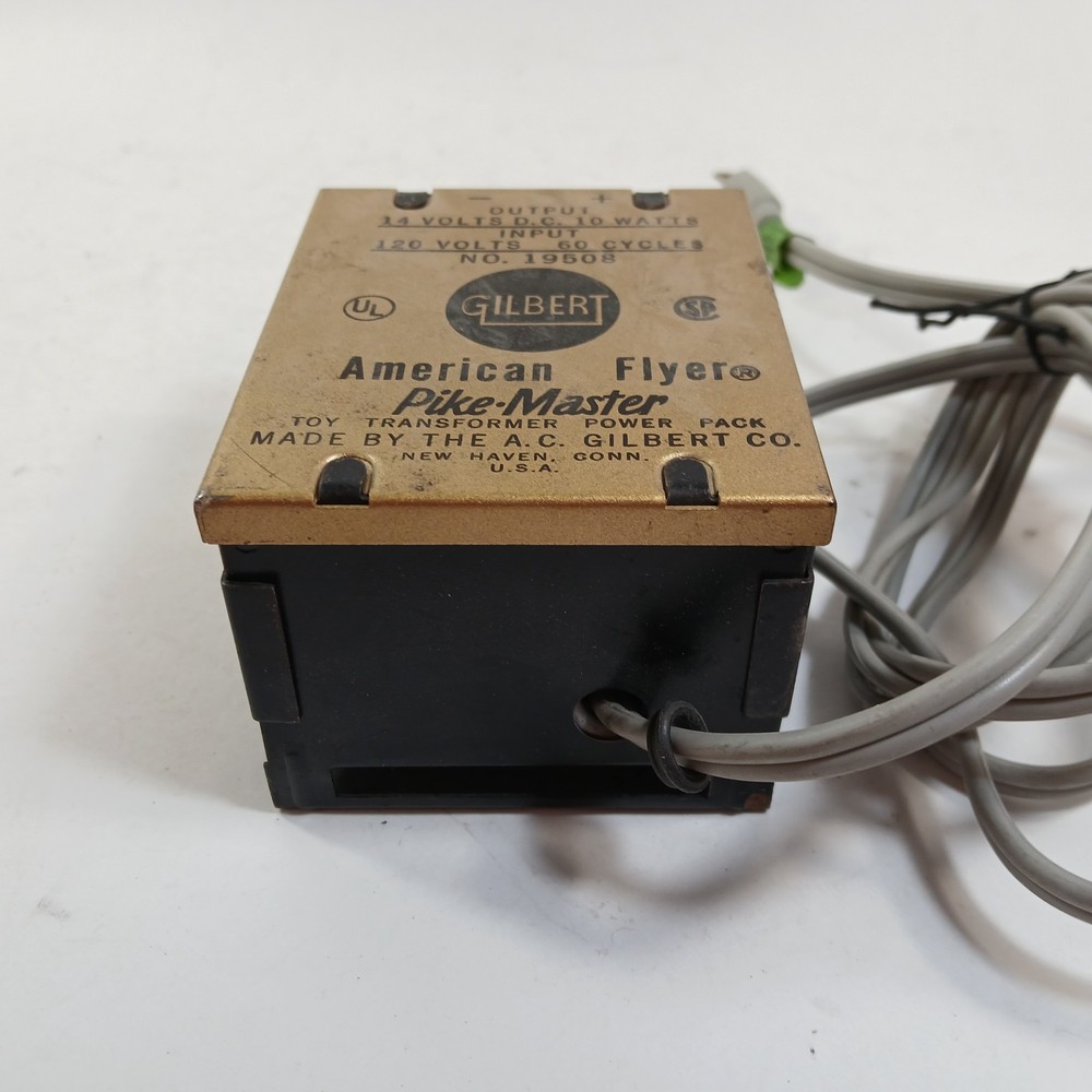 Gilbert American Flyer Pike Master Train DC Power Pack Transformer