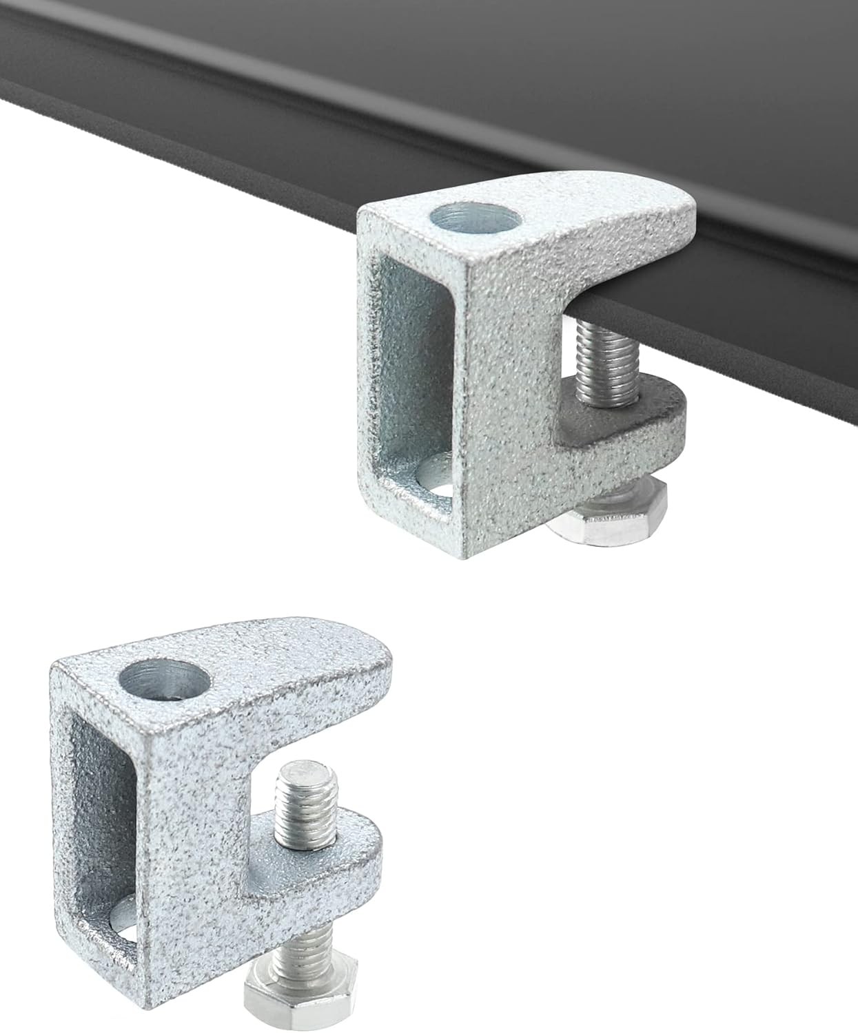 Beam Clamp, 50 Pcs 3/8" Zinc Plated Iron Safety Beam Clamp, 13/16" Jaw Opening