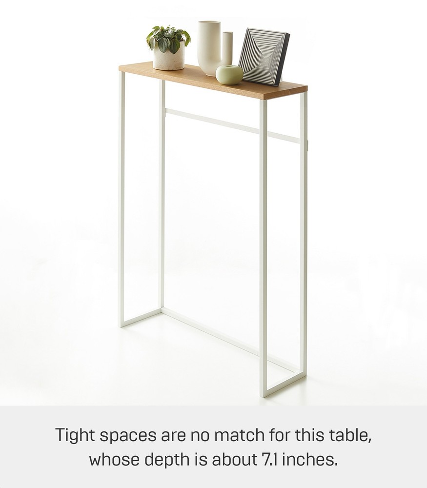 Yamazaki Home TOWER Narrow Entryway Console Table