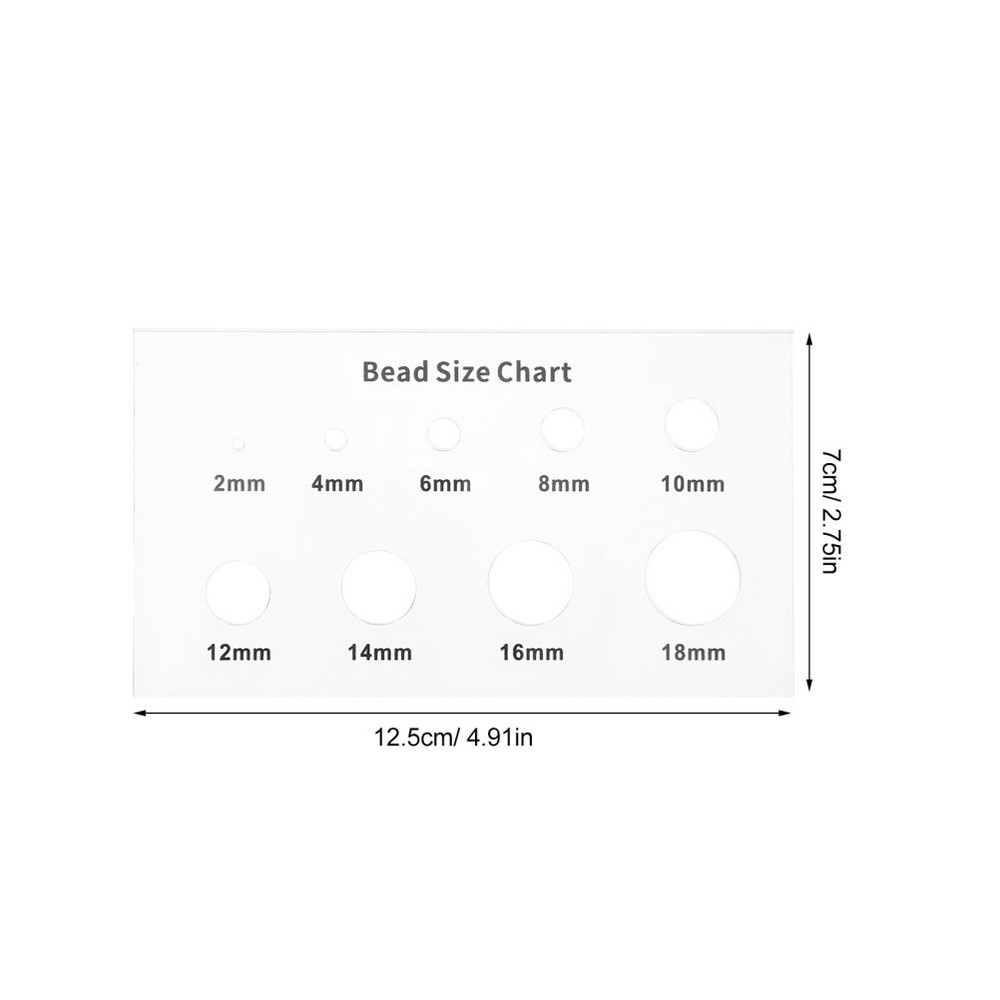 Bead Measuring Tool for Round Objects Reference Guide Measurement