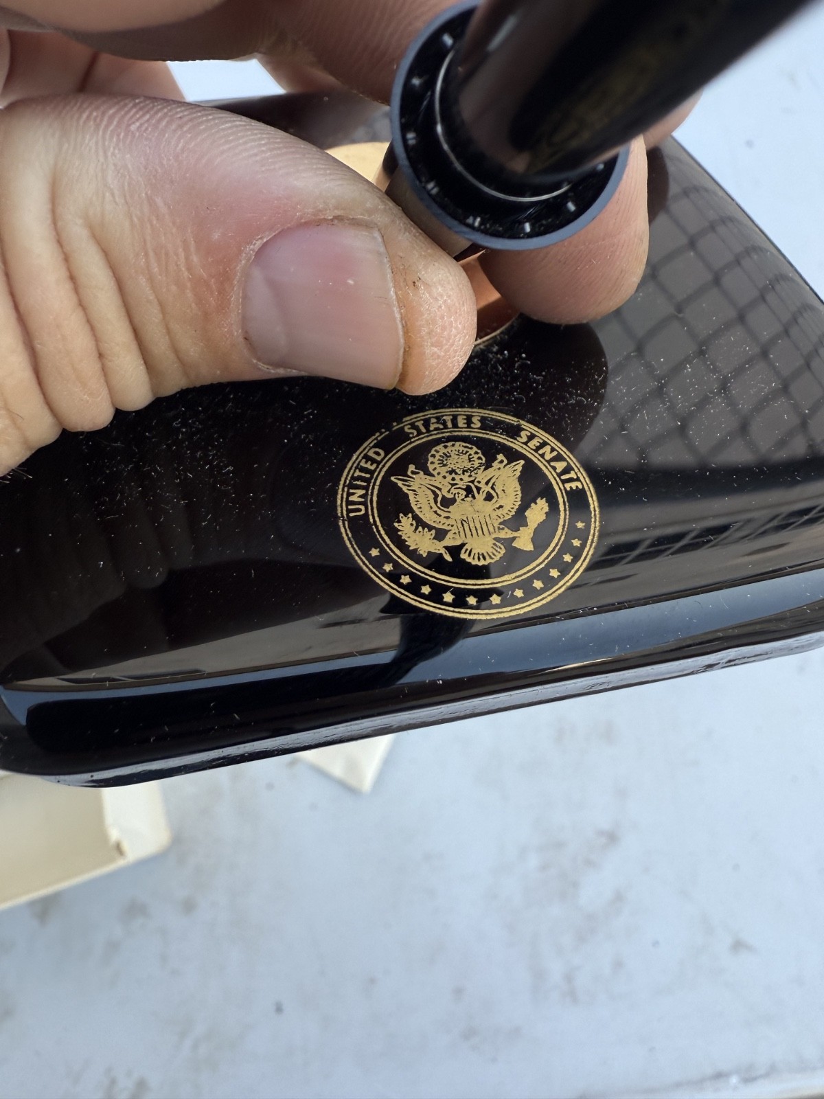 Vintage Sheaffer Desk Set 509H 44221 Fountain Pen Box UNITED STATES SENATE