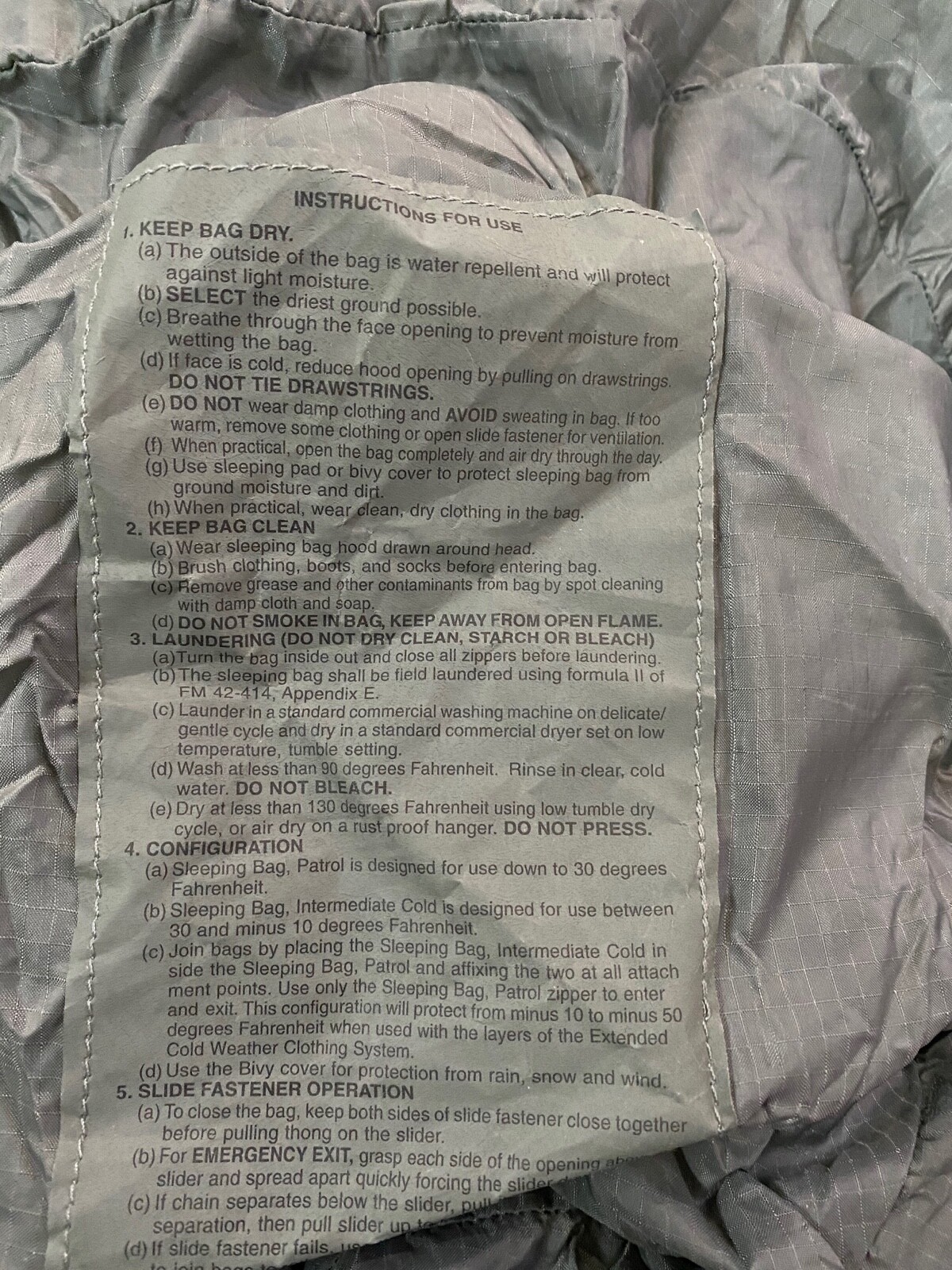 USGI MSS Modular Sleep System 5 Piece ACU