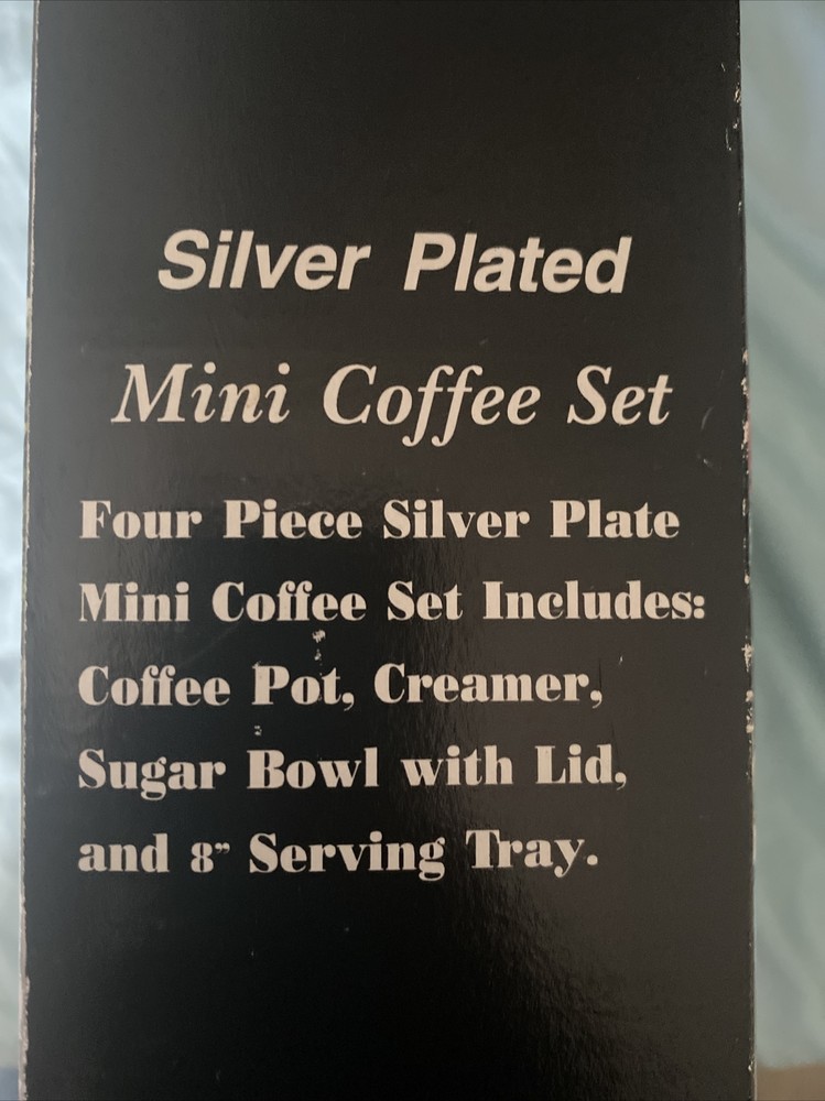 Vtg Silver Plated Mini Coffee Set( No Serving Tray)