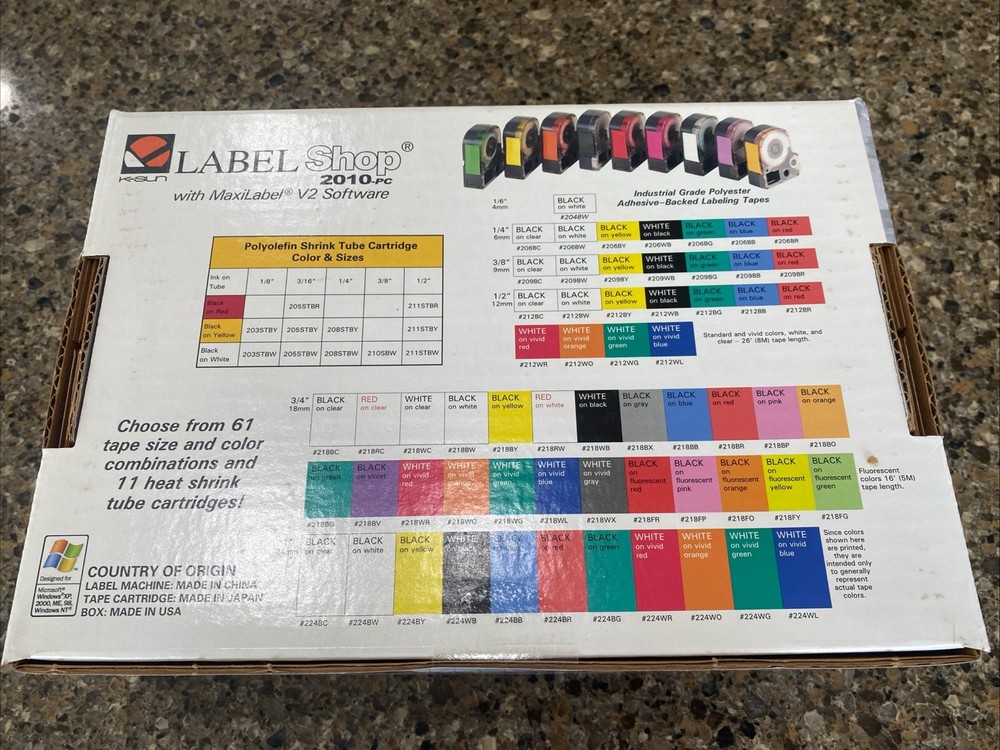 K-Sun Label Shop 2010-PC Featuring MaxiLabel V2 Software