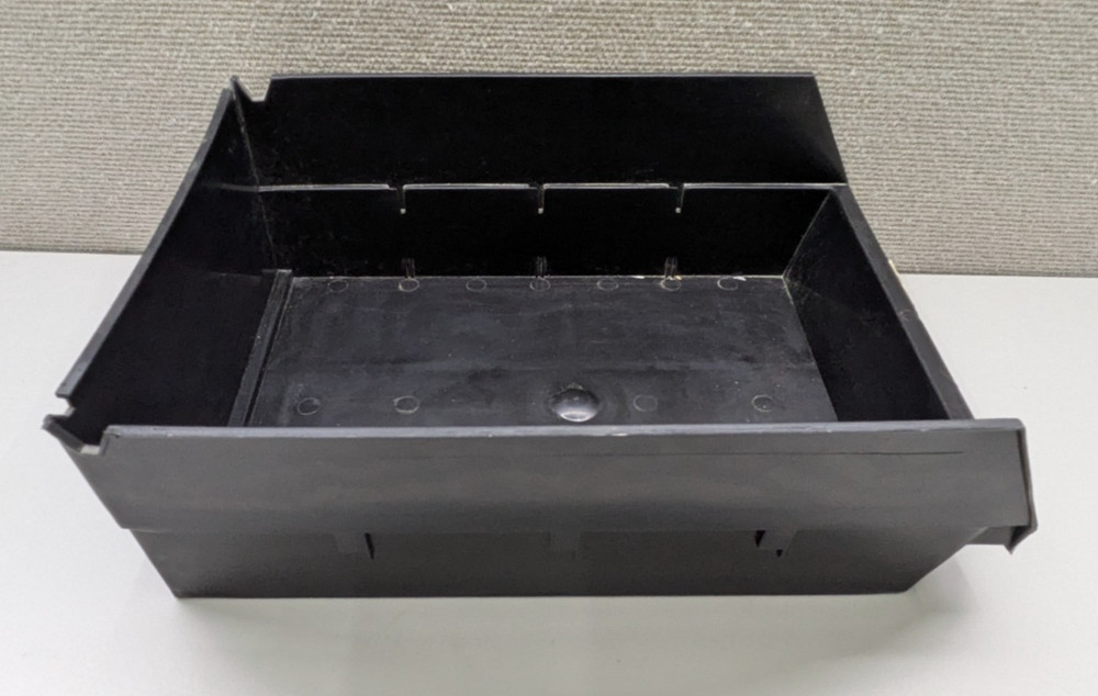 ☑️ 6 Pack Black Storage Box Bin Stackable Display Open Storage Accessories Used