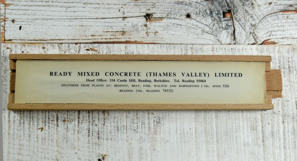 Vintage Concrete Volume Computer / Slide Rule Ready Mixed Concrete