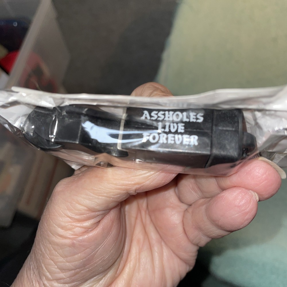 A--holes Live Forever Black Key Chain Bottle Opener New