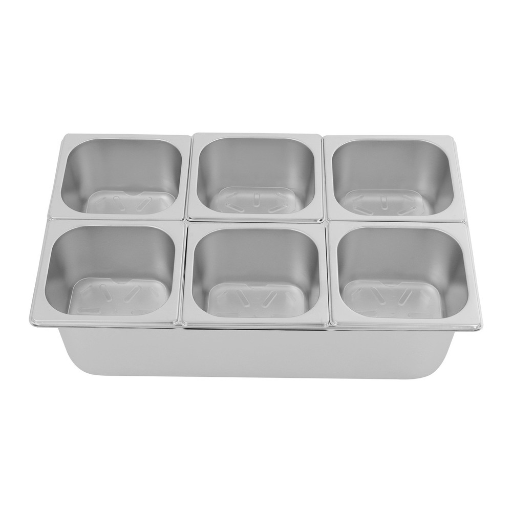 Fruit Pan Set 6 Small Pans Fruit Container With Lids And Water-filtering Gaskets