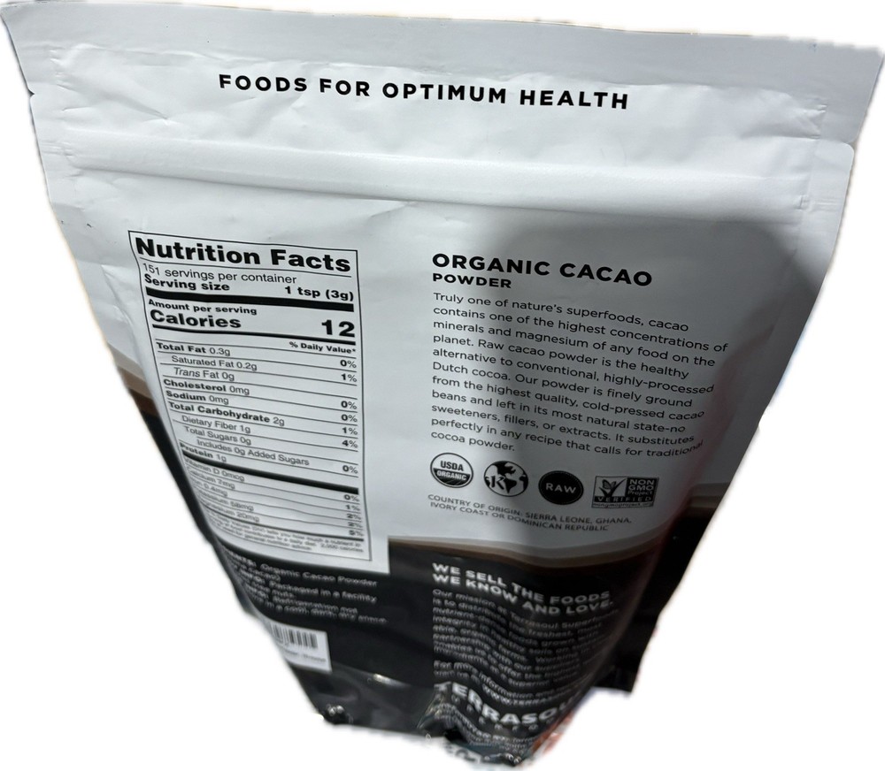 Cacao Ground 16 oz 100% Pure