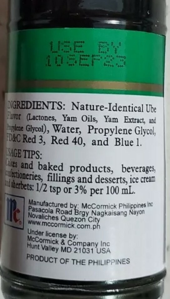 McCormick UBE Extract Flavor 4 bottes 20ml