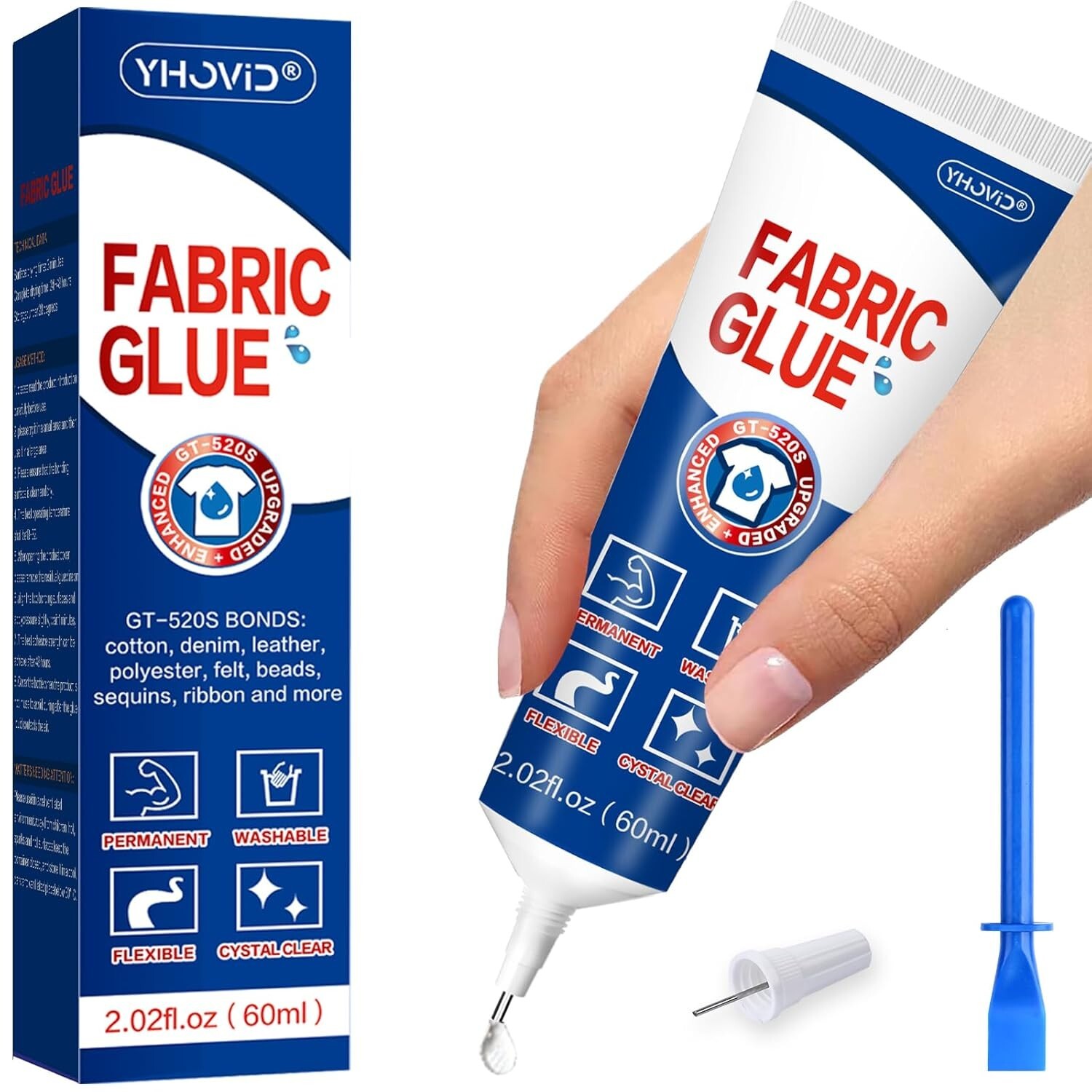 Fabric Glue Mighty Mend it Fabric Glue Permanent Clear Washable Clothing Glue