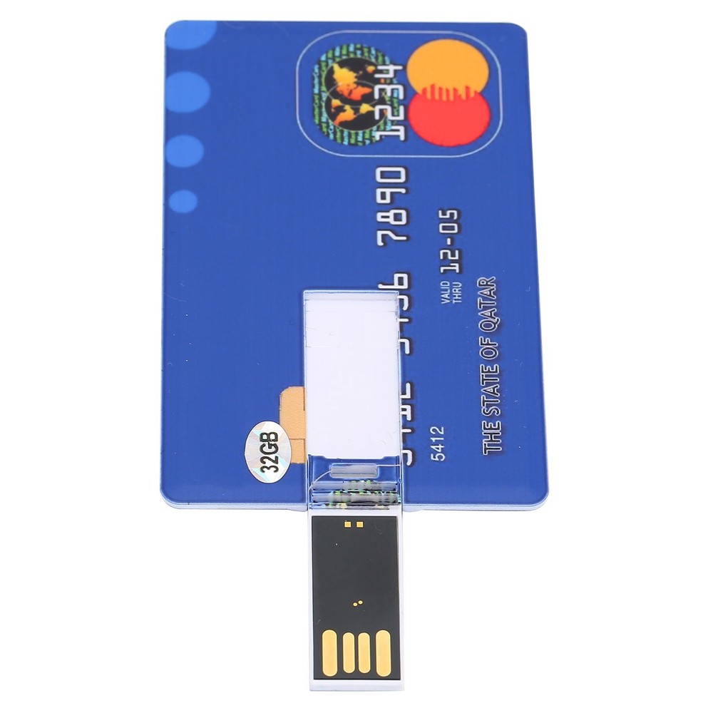 (32GB)Card Shaped U Disk Simple Unique USB Flash Drive For Data Storage File