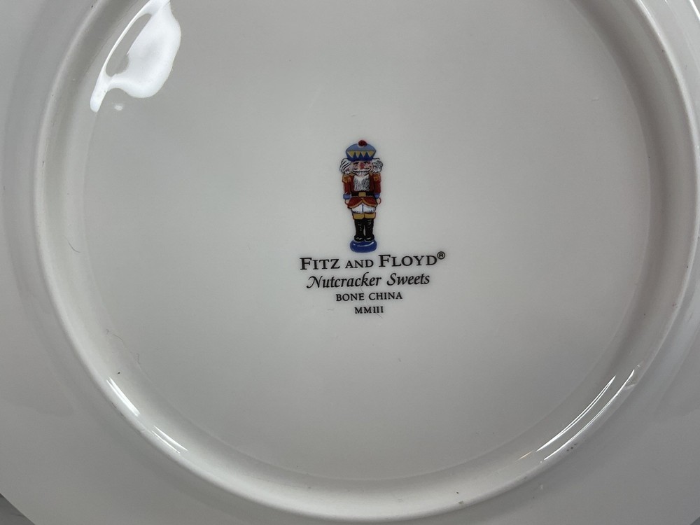 Fitz And Floyd Nutcrackers Sweets Plate 9.25” MINT