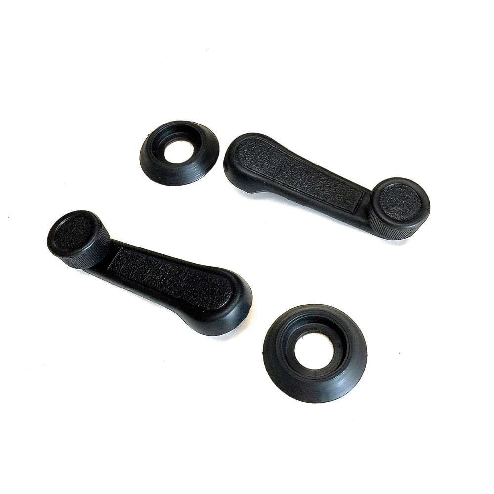 ALL-METAL WINDOW HANDLES (BLACK) - SAMURAI '80-'95