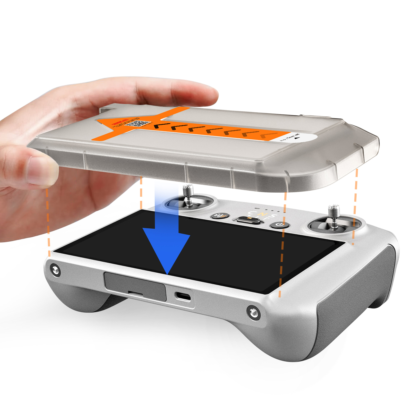 Screen Protector Film Dust-Free Tempered Glass for DJI RC RC2