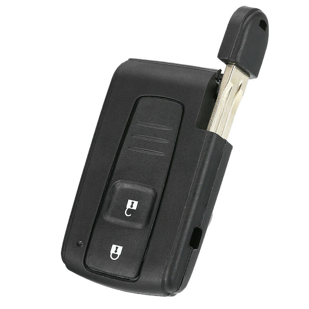 Remote Key With Uncut Key Blade 2 Button Replacement For Toyota Corolla