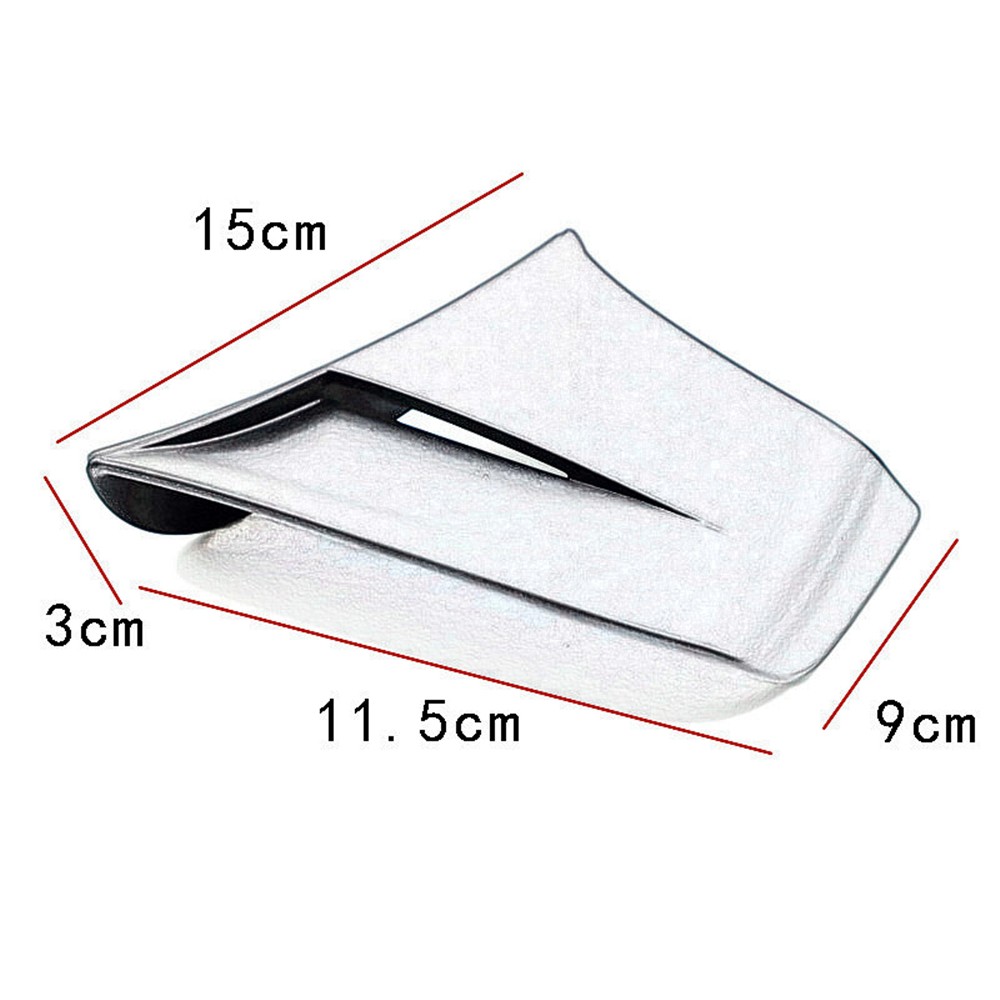 1Pair Motorcycle Side Winglets Air Deflector Wing Kit Spoiler Gloss Black Trim