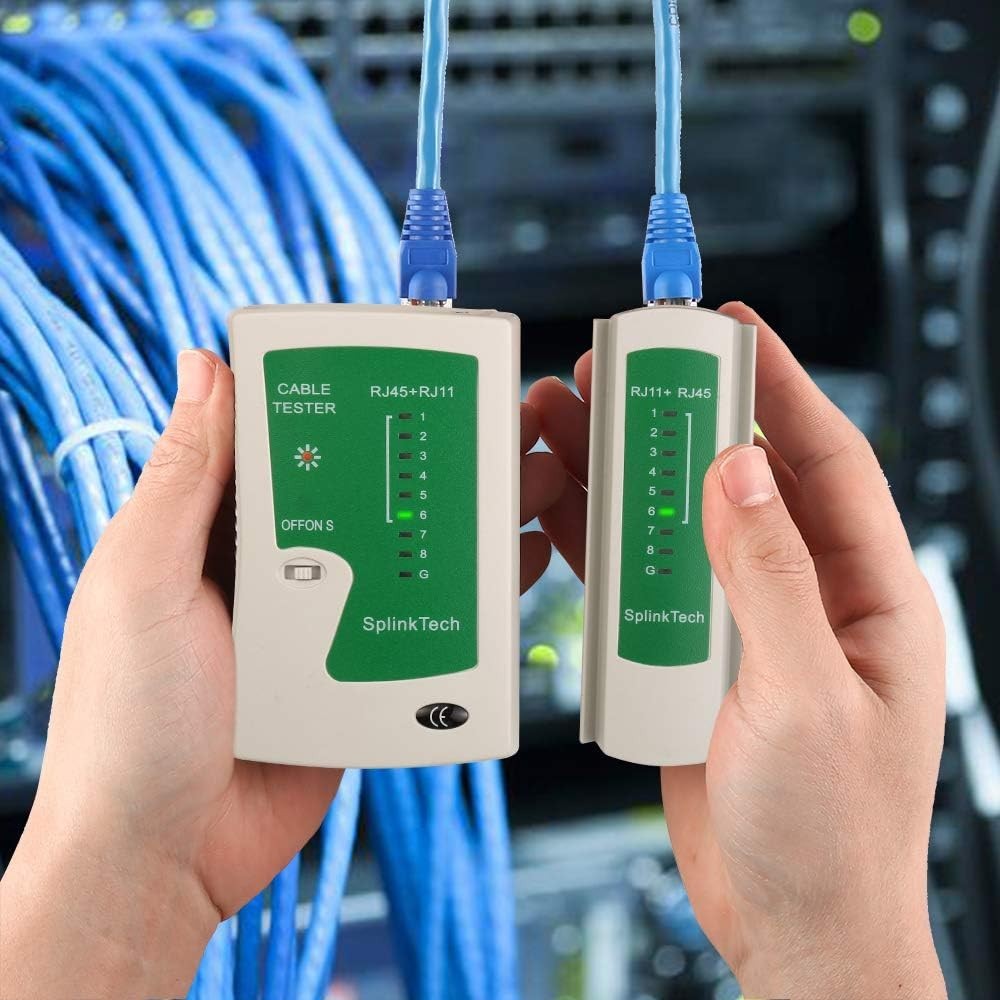Complete RJ45 Crimping Kit - Includes Cable Tester, Connectors & Ergonomic Tool