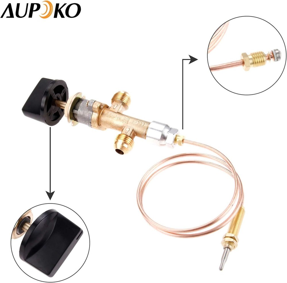 Replace Gas Patio Heater Thermocouple Sensor & Dump Switch Main Control Valve