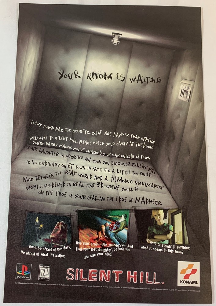 1999 video game ad page ~ SILENT HILL