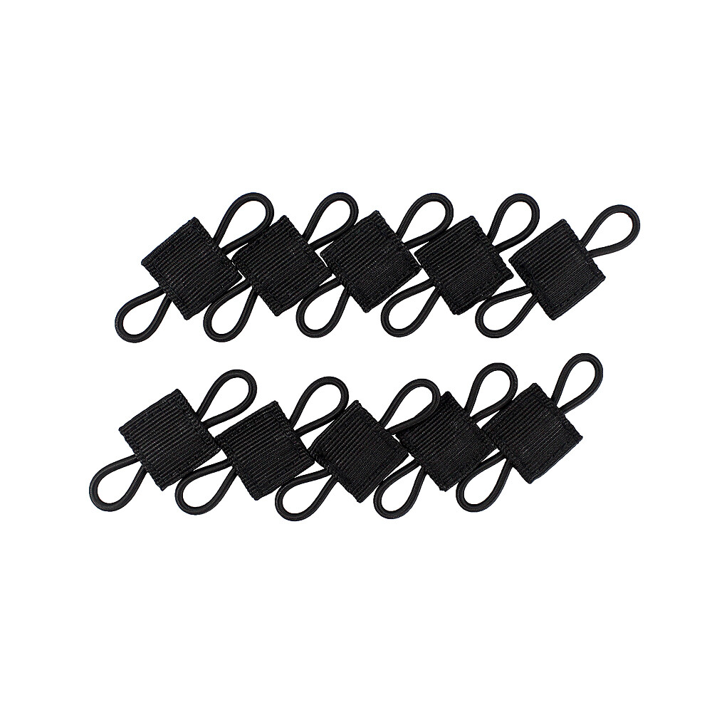 10pcs Tactical Molle Webbing Retainer Elastic Binding Buckle Small Tool Retainer