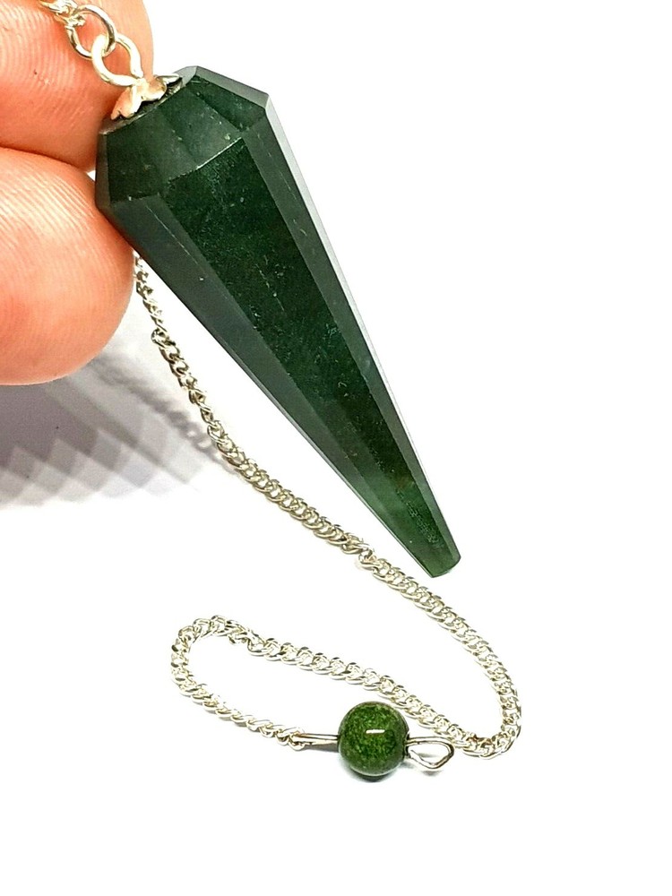 Jade Pendulum Dowser Nephrite Jade Gemstone Dowsing Divination Crystal Yes No