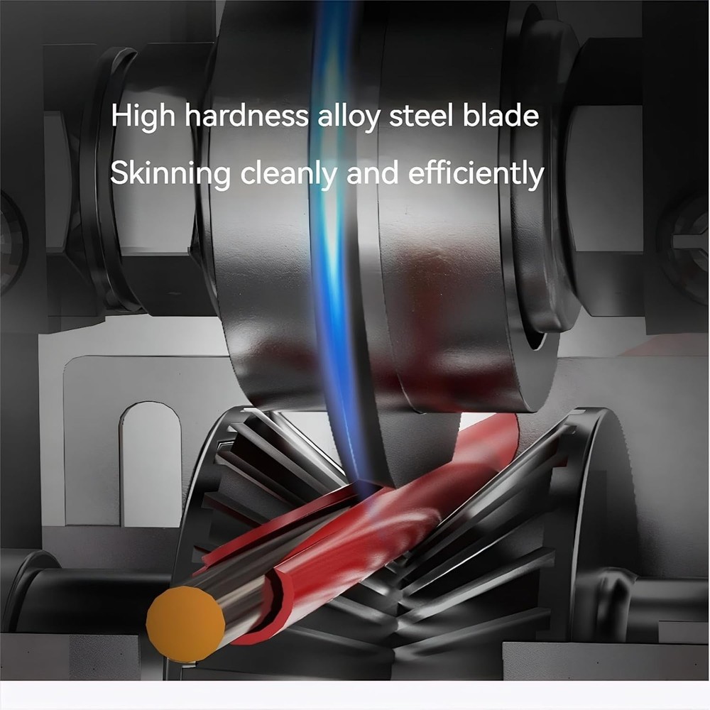 Manual Wire Stripping Machine Drill Powered Hand Crank Wire Stripper Tool 1-25MM