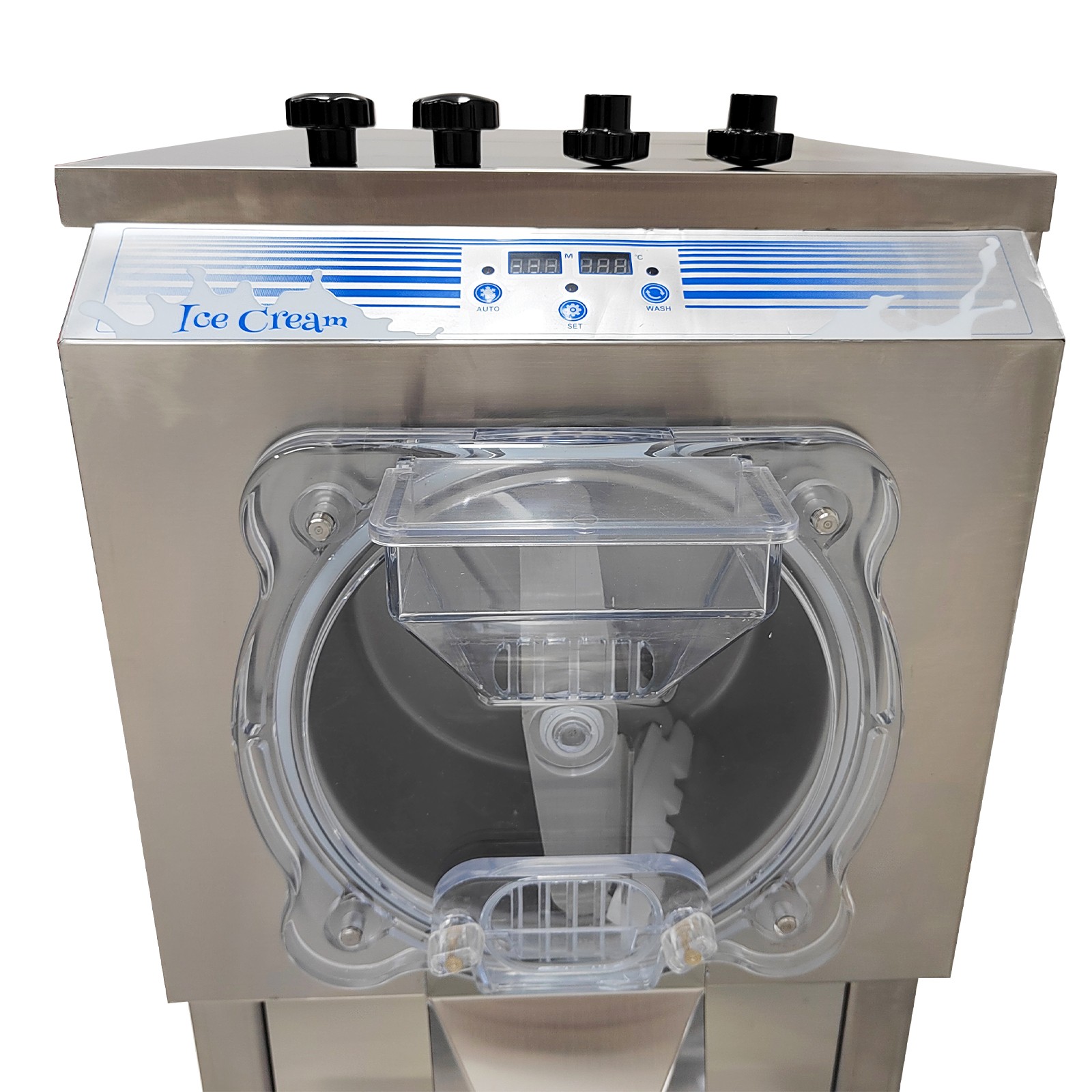 Hard-Serve Ice Cream Maker Commercial Ice Cream Machine 18-25 L/H Yield 110V