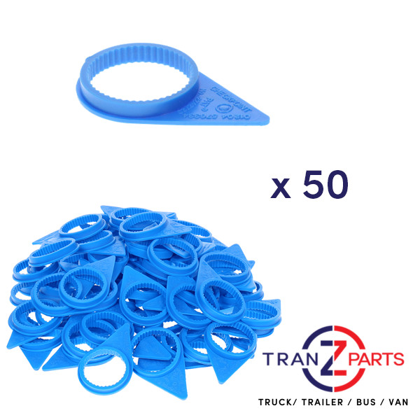 CHECKPOINT WHEEL NUT INDICATOR - 33MM BLUE POINTER TRUCK/TRAILER x 50