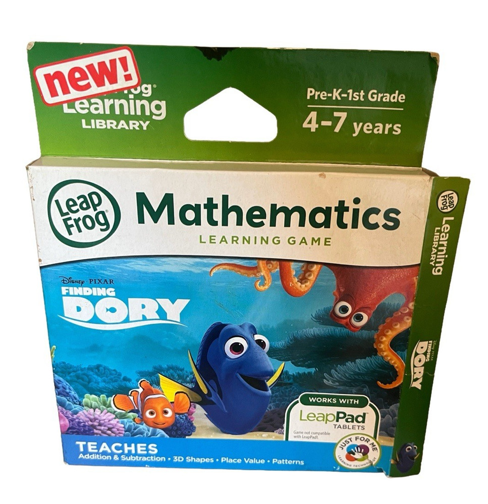 Leap Frog Pad Learning Library Finding Dory Mathematics Game Add Sub Patterns