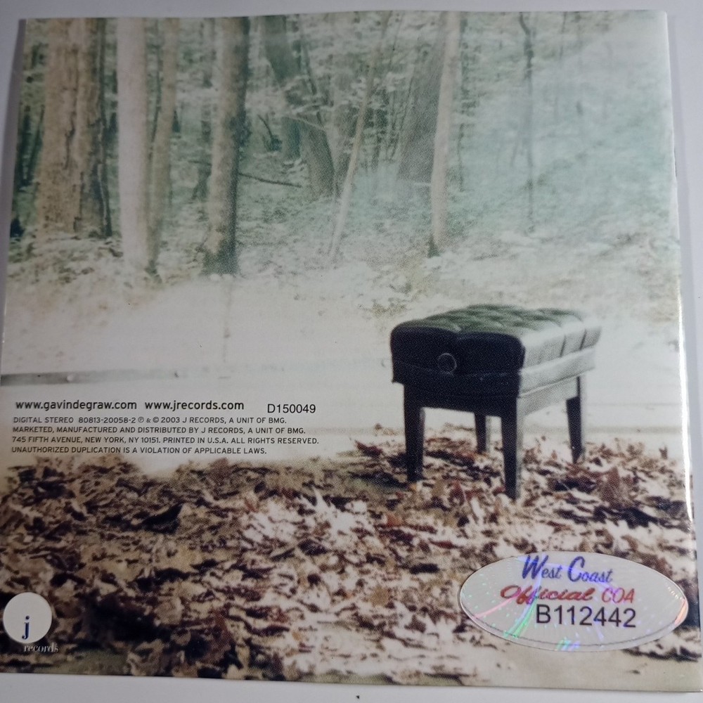 Gavin DeGraw – Chariot Signed CD Booklet – AUTHENTIC Autograph! With COA Proof