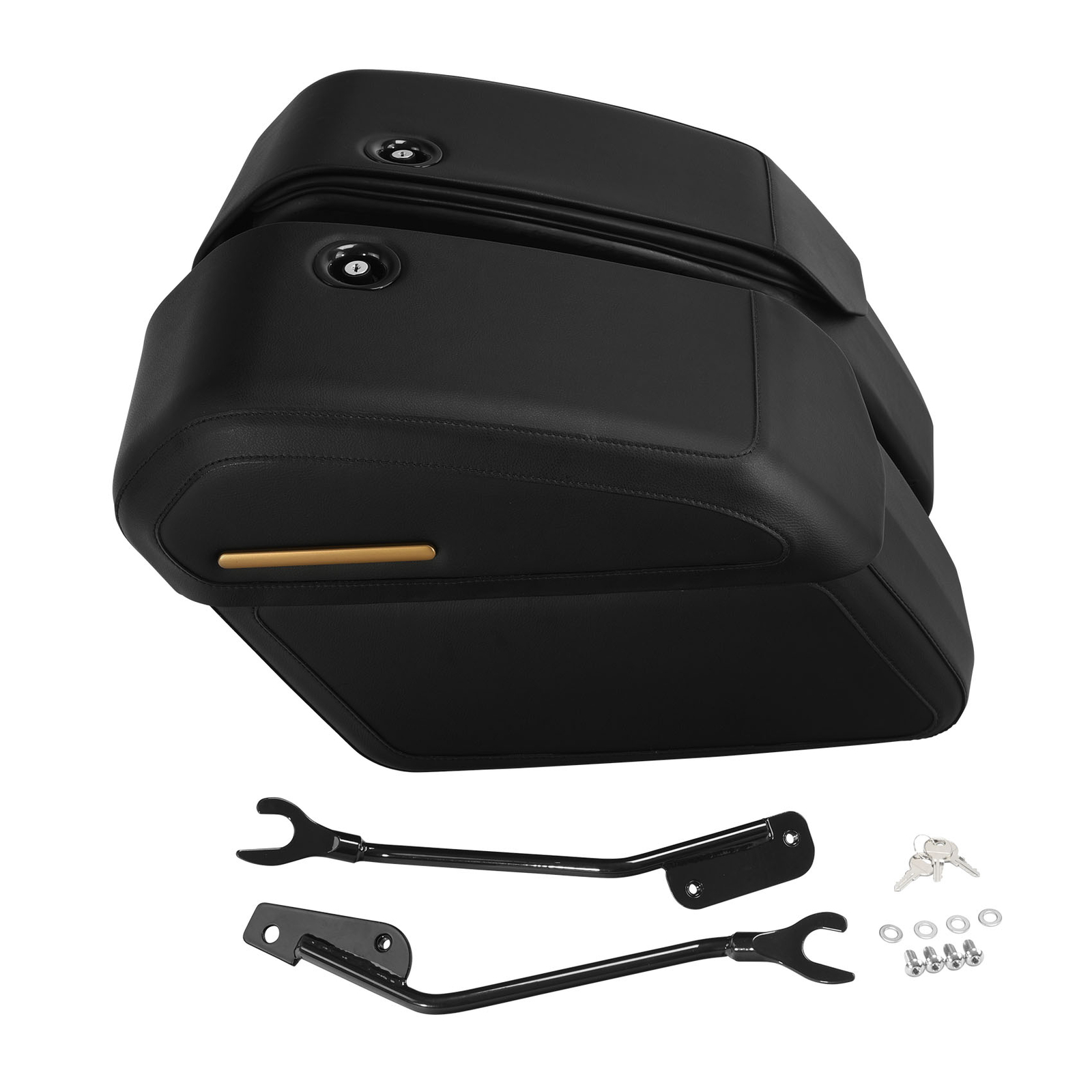 Detachable Saddlebags Fit For Harley Fat Boy FLFB FLFBS Breakout FXBRS 2018-24