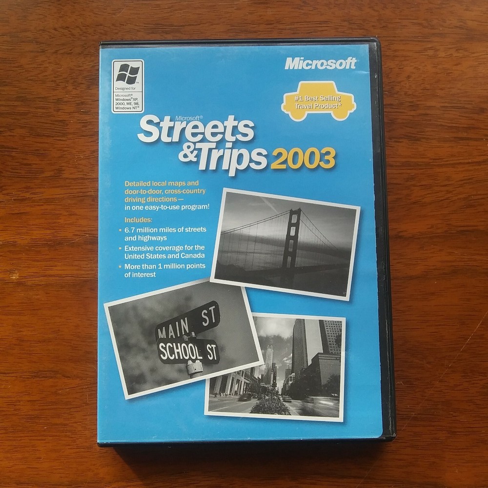Microsoft Streets & Trips 2003 Map Software