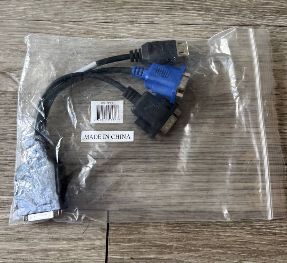 USB KVM Console Cable VGA RS232 DB9 for Server Switch Dell HP IBM New