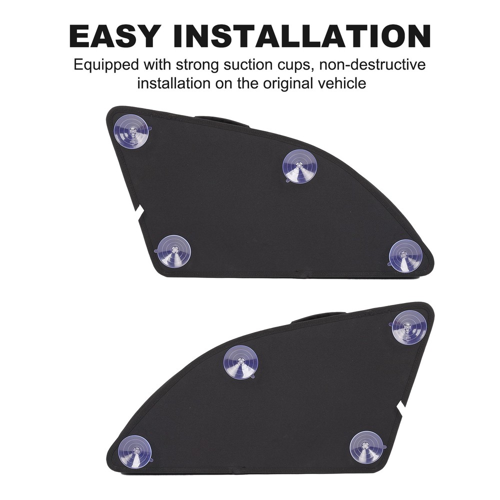 2PCS Black Tailgate Window Package Bag For Audi Q7 2006-2015